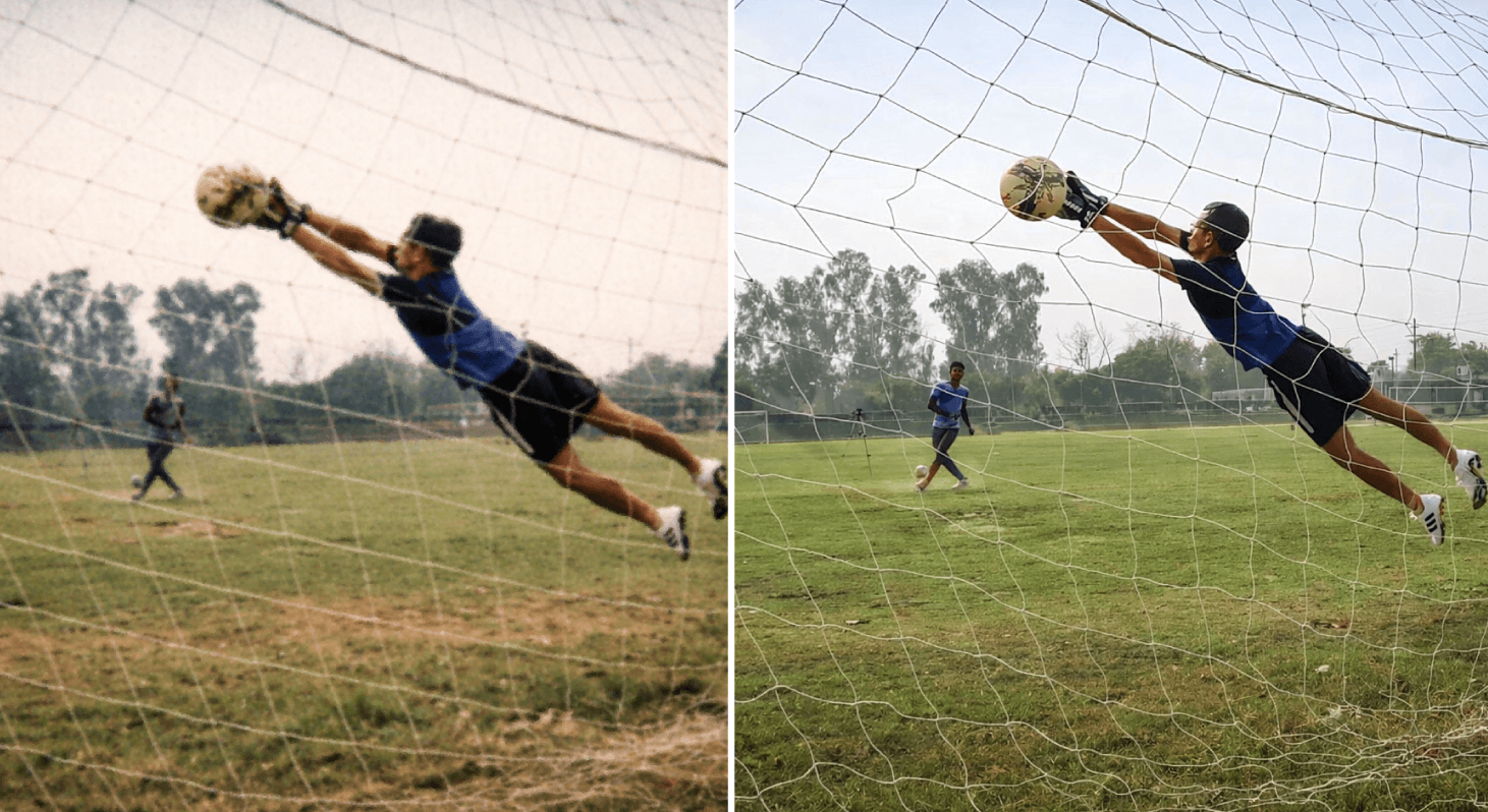 AI-Powered sports historic video superresolution for archive restoration